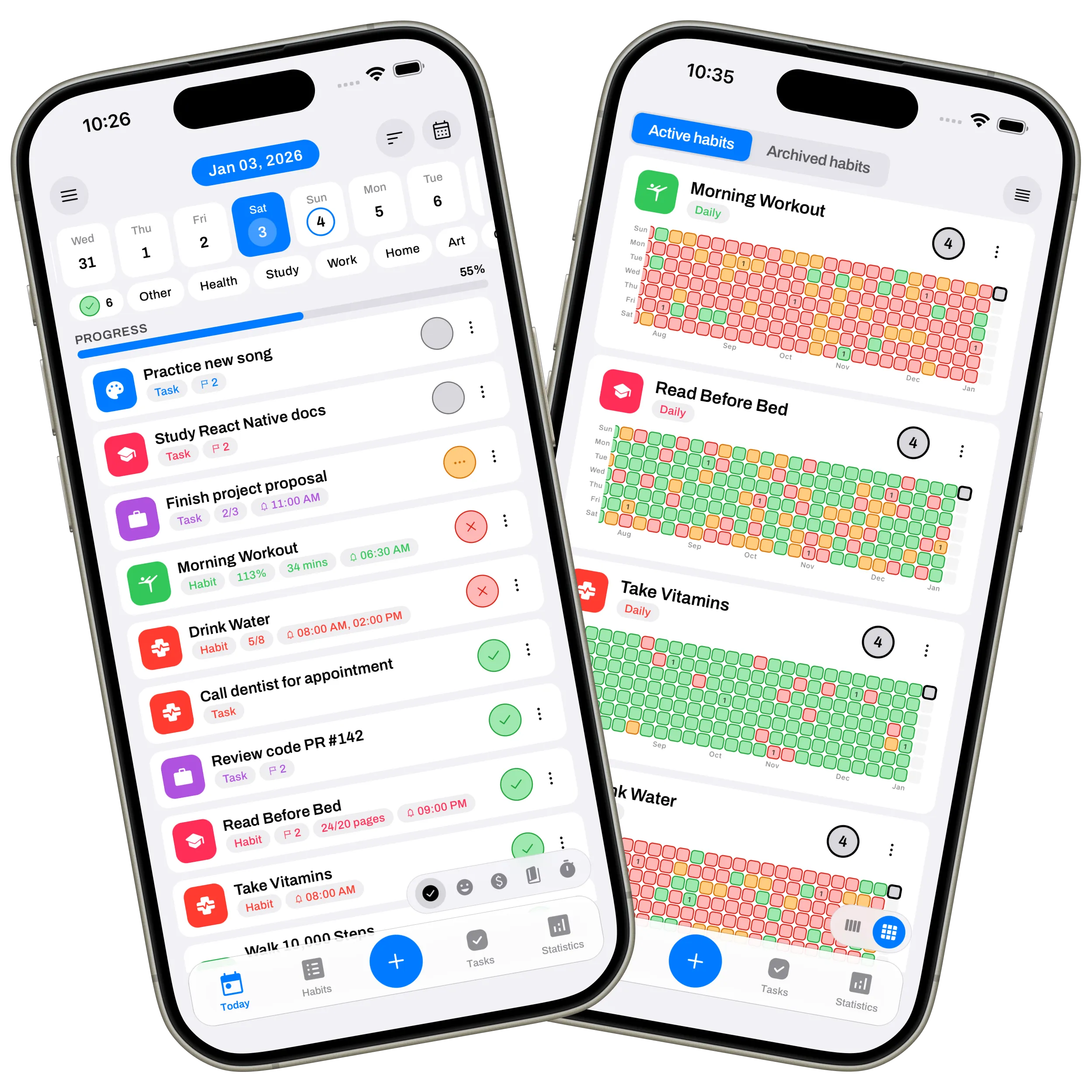 Habits & Tasks Tracker